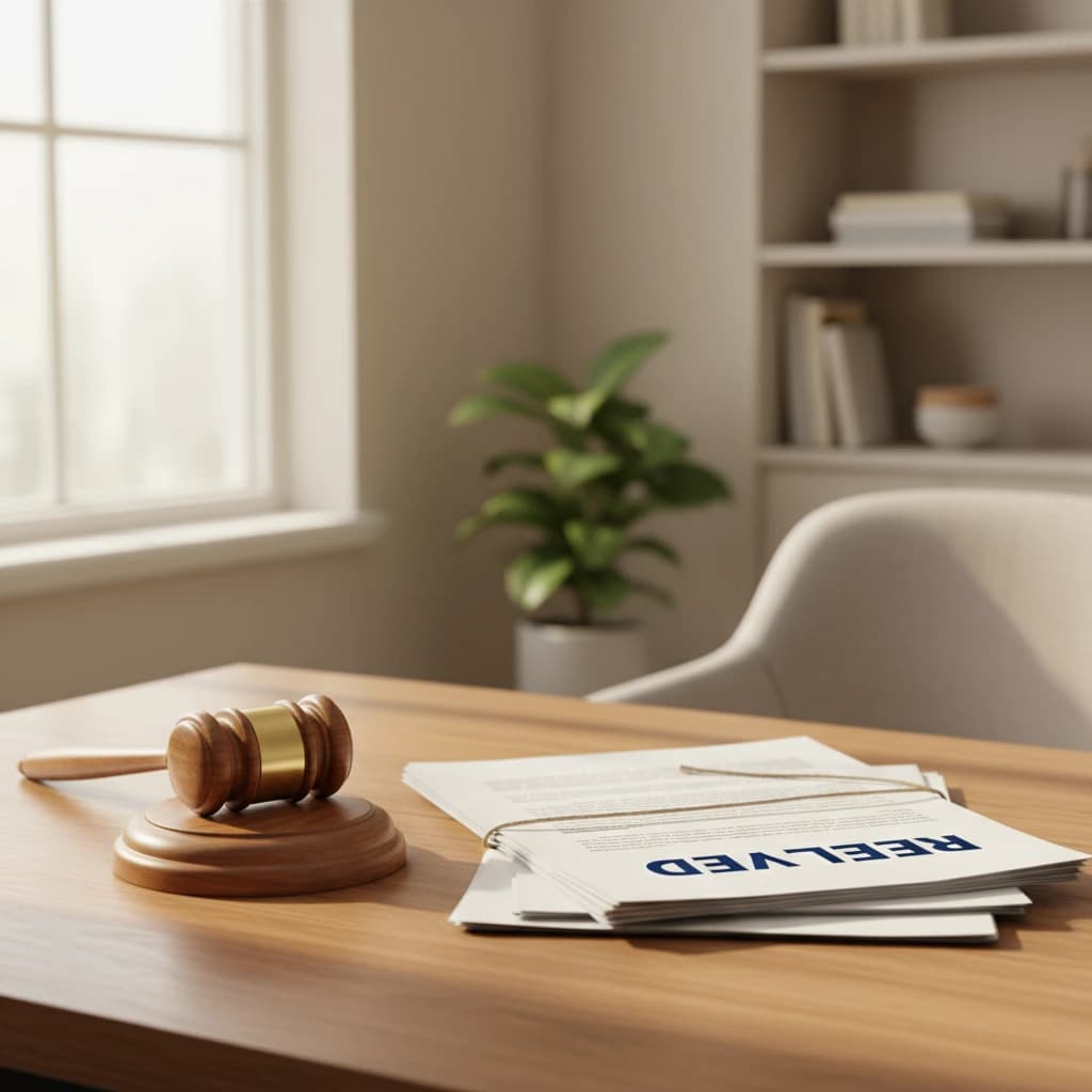 Background image illustrating legal support